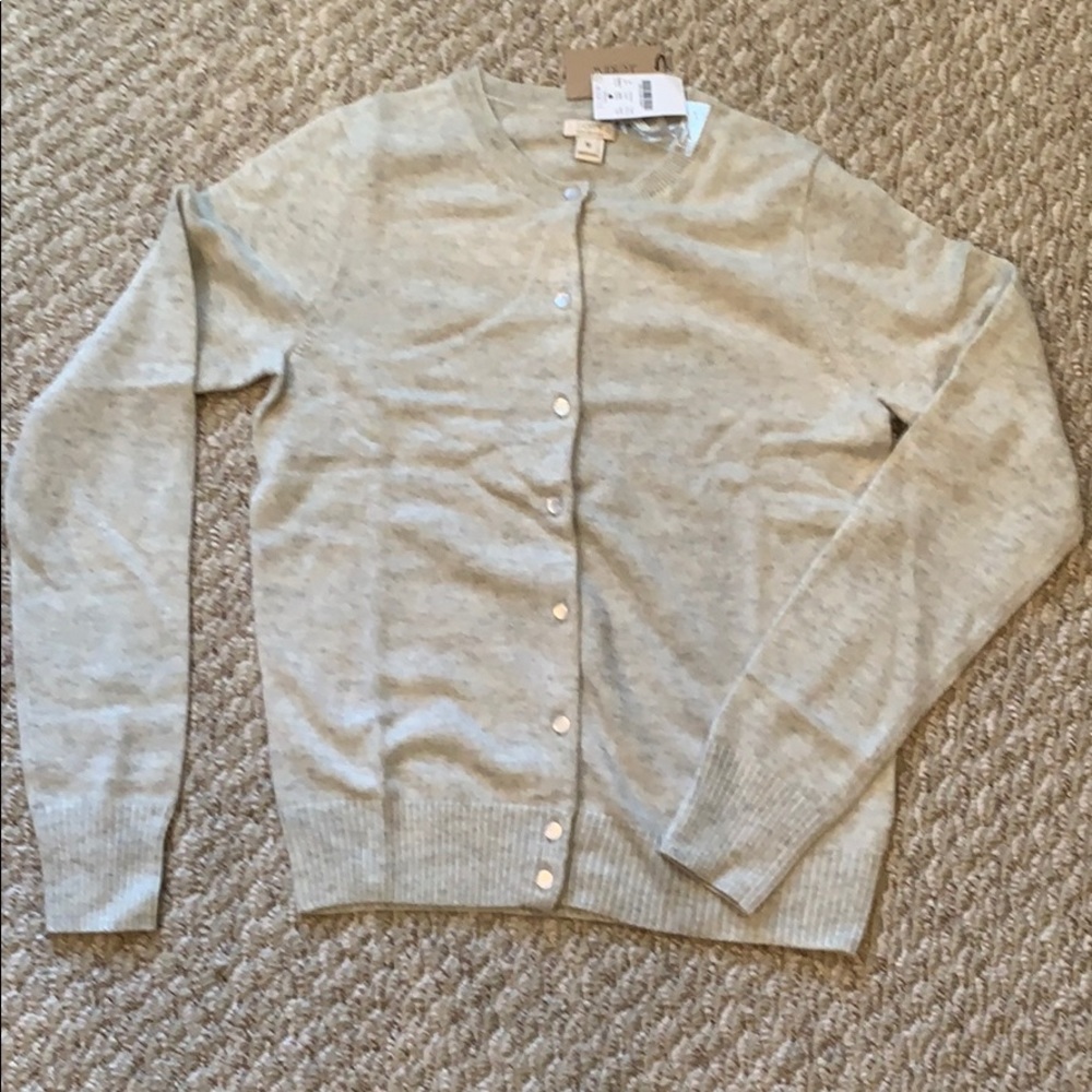 NWT J Crew Cashmere Cardigan, M